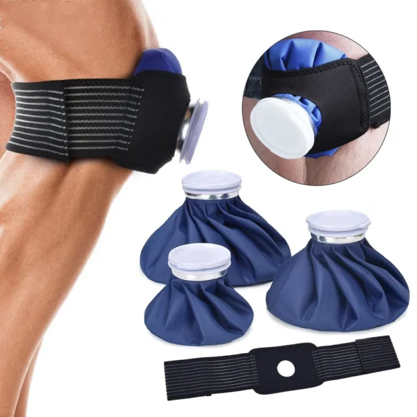 Professional Ice Bag Bandage with Reusable Ice Pack use for Hot and Cold Compress