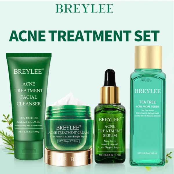 BREYLEE Acne Treatment 4pcs set, Skin Care
