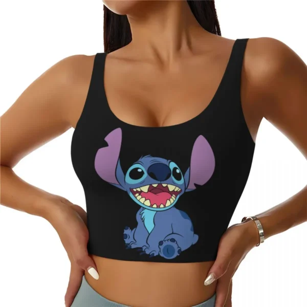 Custom Stitch Anime Sports Bra for Workout & Yoga