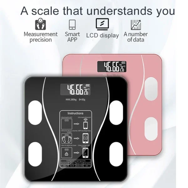 Smart Body Fat Scale Wireless Digital Bluetooth with Smartphone App